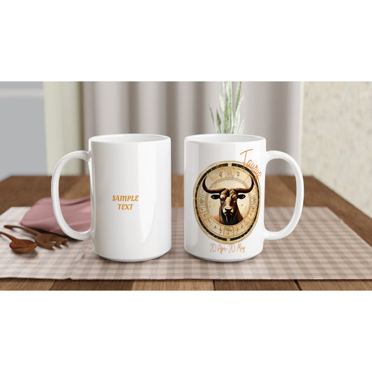 15oz ceramic mug taurus bull personalized
