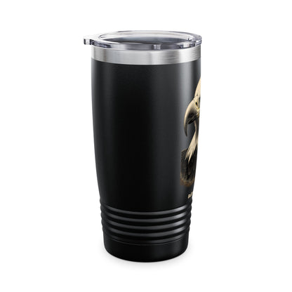 Built for Strength muted text at the bottom of a 20oz Insulated Tumbler