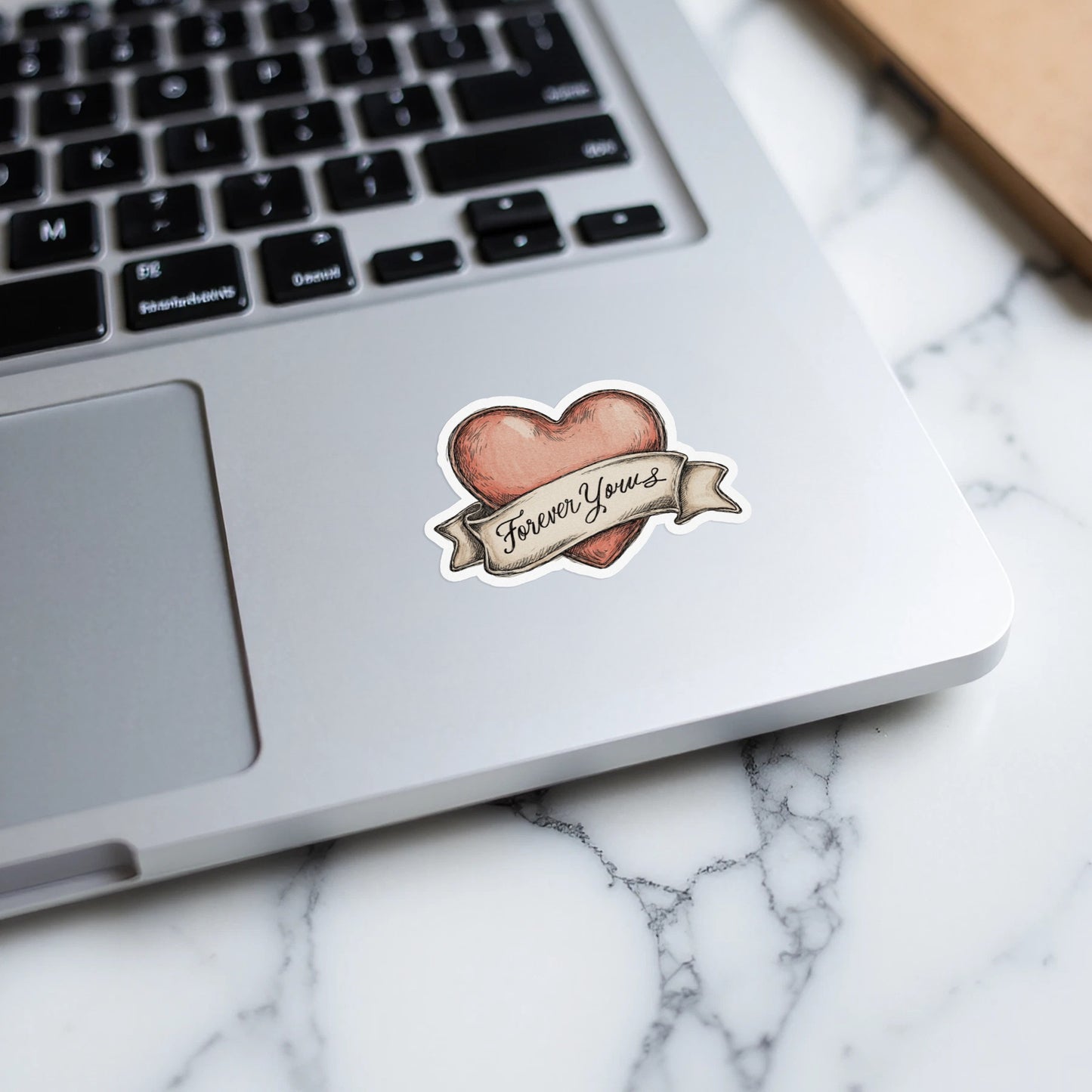 Forever Yours Heart Sticker for Laptops and Notebooks