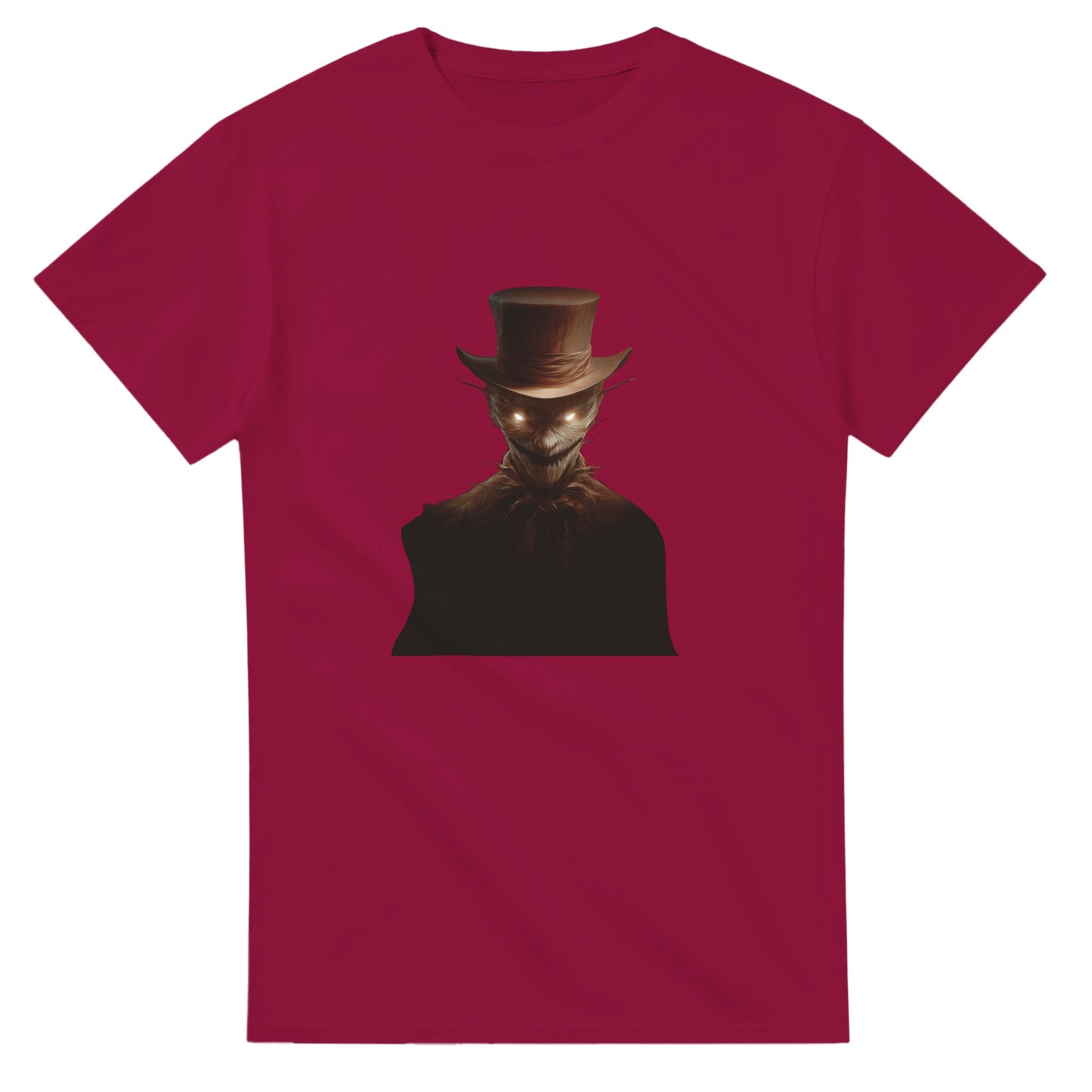 Mysterious Scarecrow Glowing Eyes on a Heavyweight T-shirt