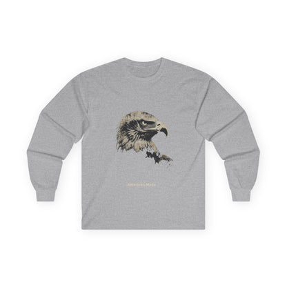 American Made text on a Long-Sleeve Tee