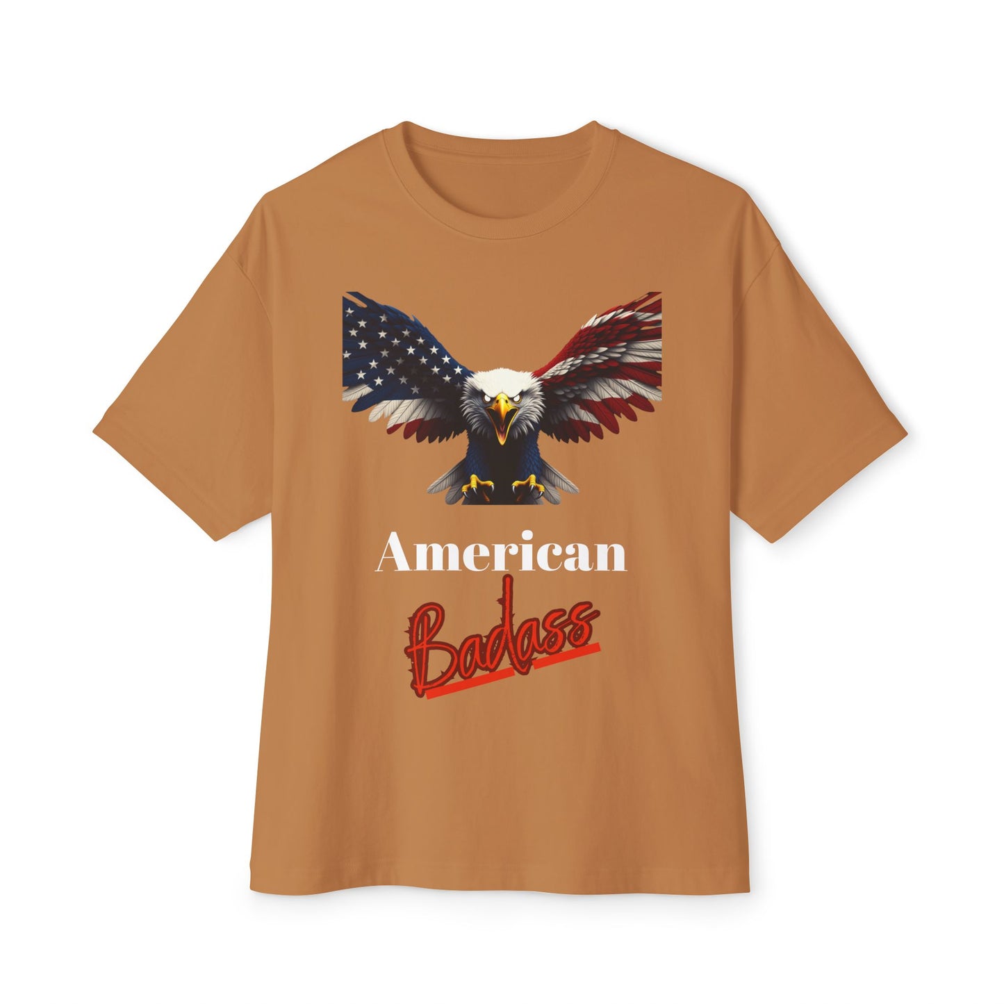 American Badass Patriotic Eagle on a Premium Tee