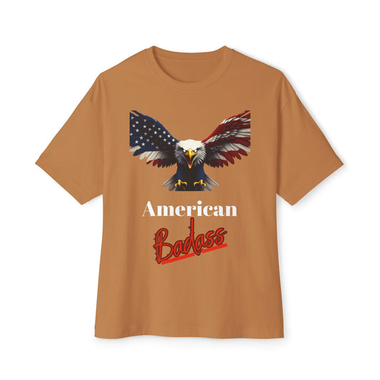American Badass Patriotic Eagle on a Premium Tee
