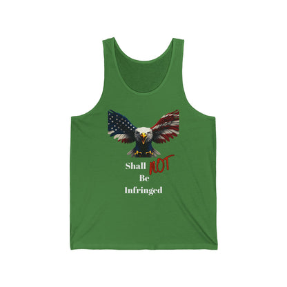 Shall Not Be Infringed Patriotic Eagle on a Premium Tank Top