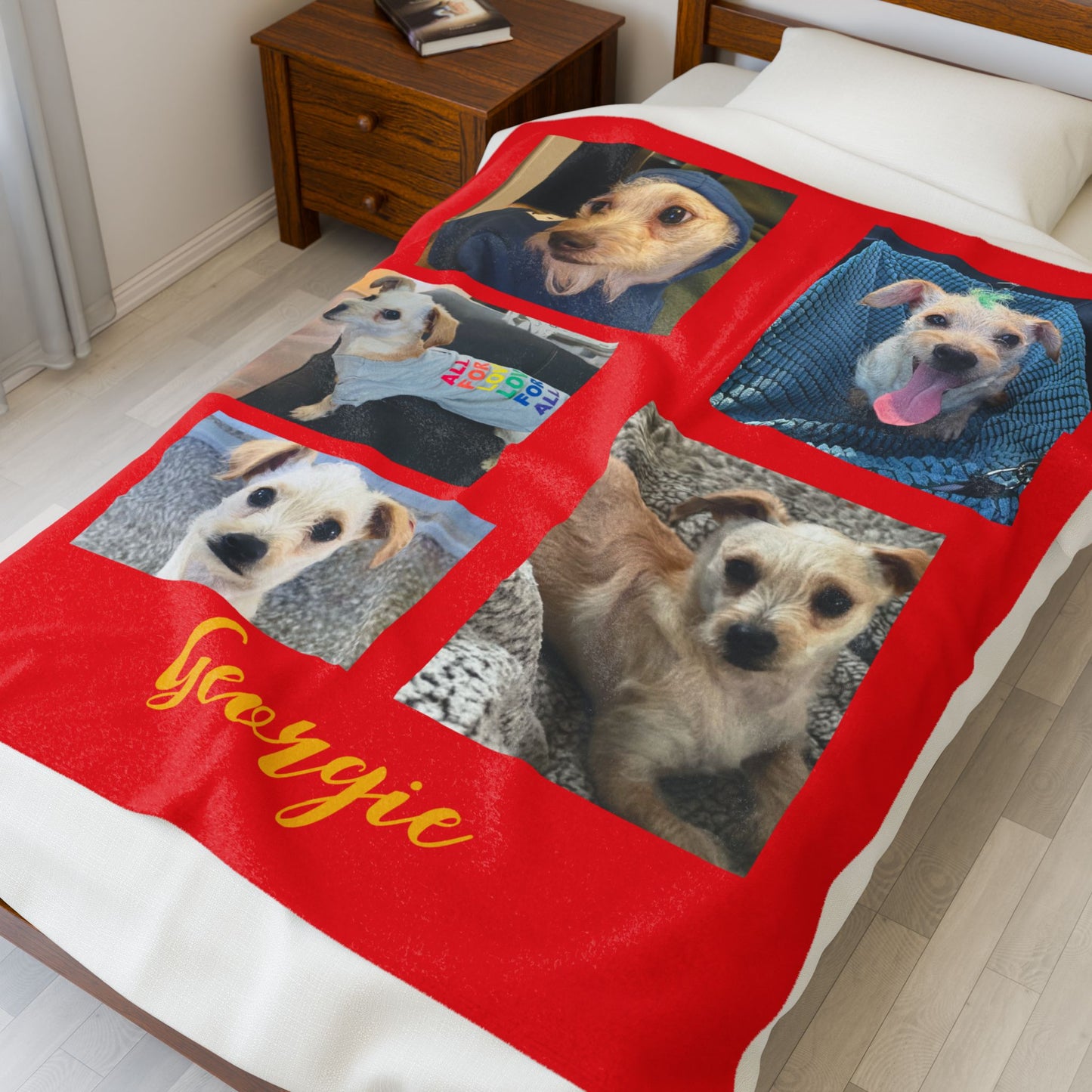 Georgie Velveteen Plush Blanket