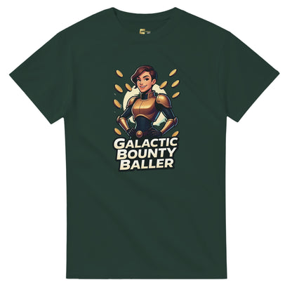 Galactic Bounty Baller graphic design on a Heavyweight T-shirt