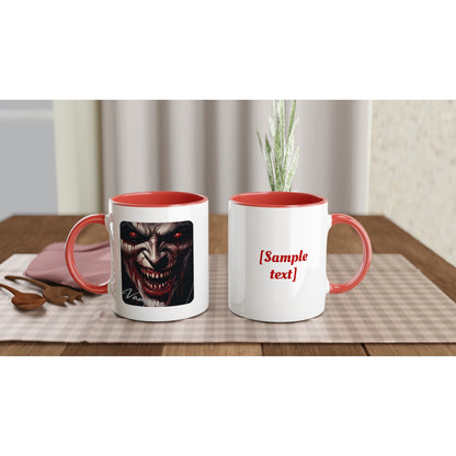 Vampire Snarl on a 11oz Ceramic Mug with Color Inside