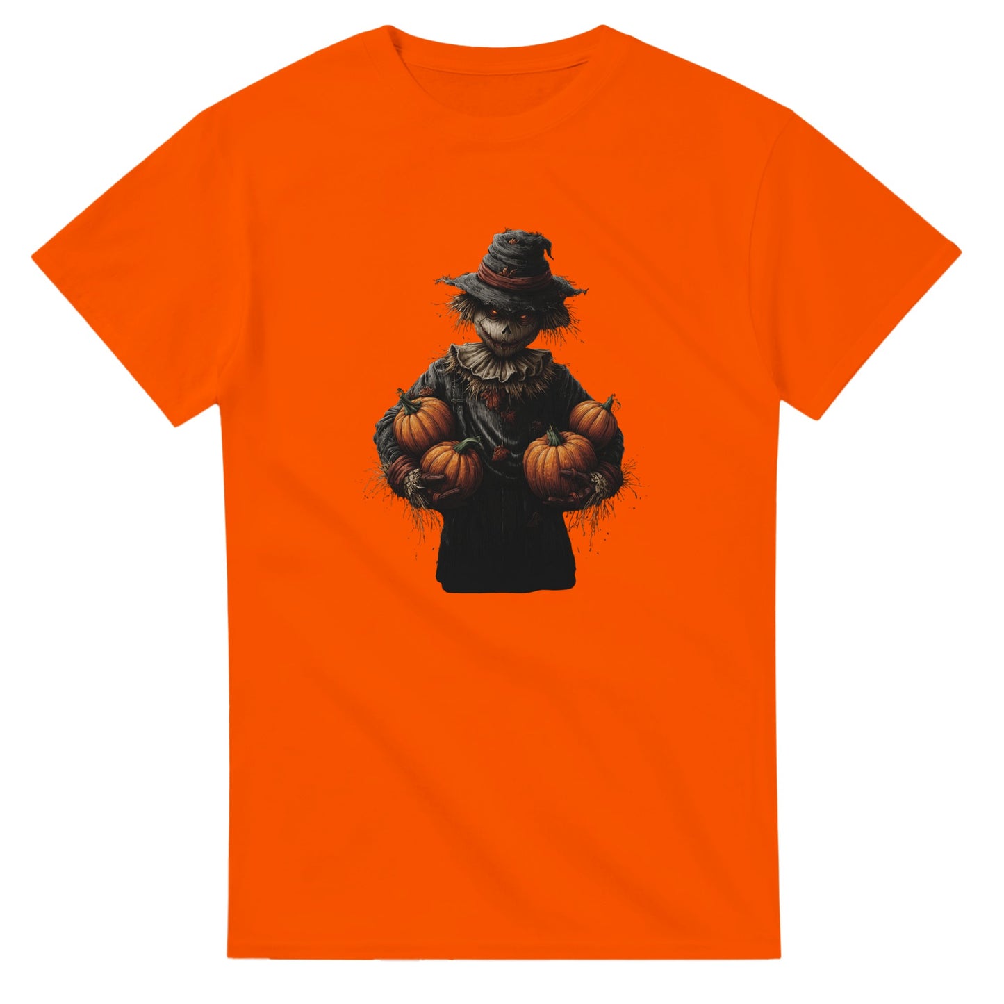 Spooky Scarecrow on a Heavyweight T-shirt