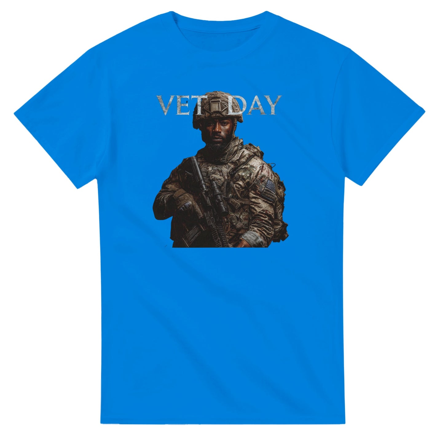 Vet Day Commemorative on a heavyweight t-shirt