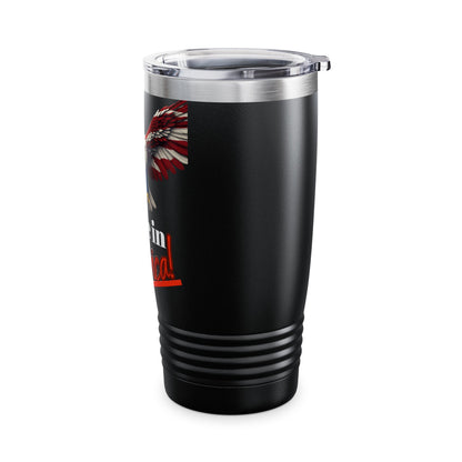 Made In America Patriotic Eagle on a 20oz Insulated Tumbler