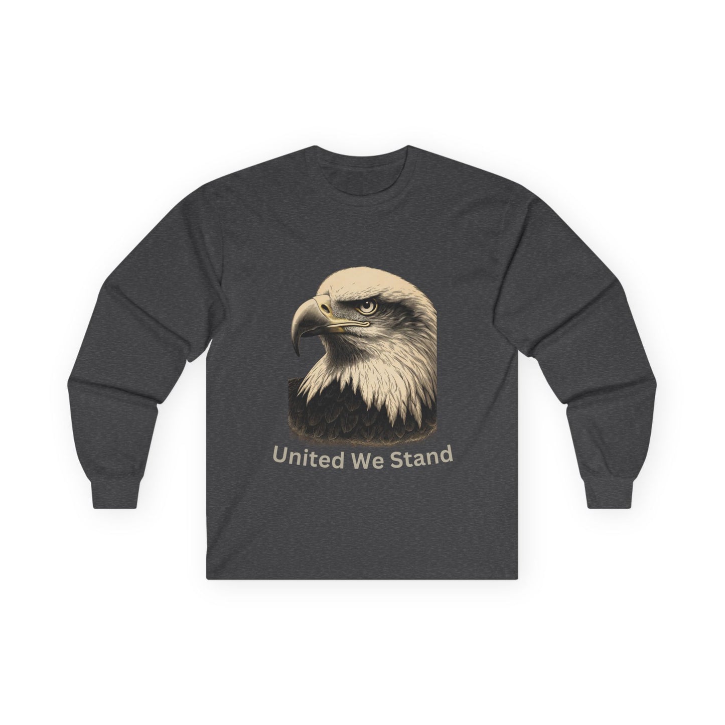 United We Stand text on a Long-Sleeve Tee