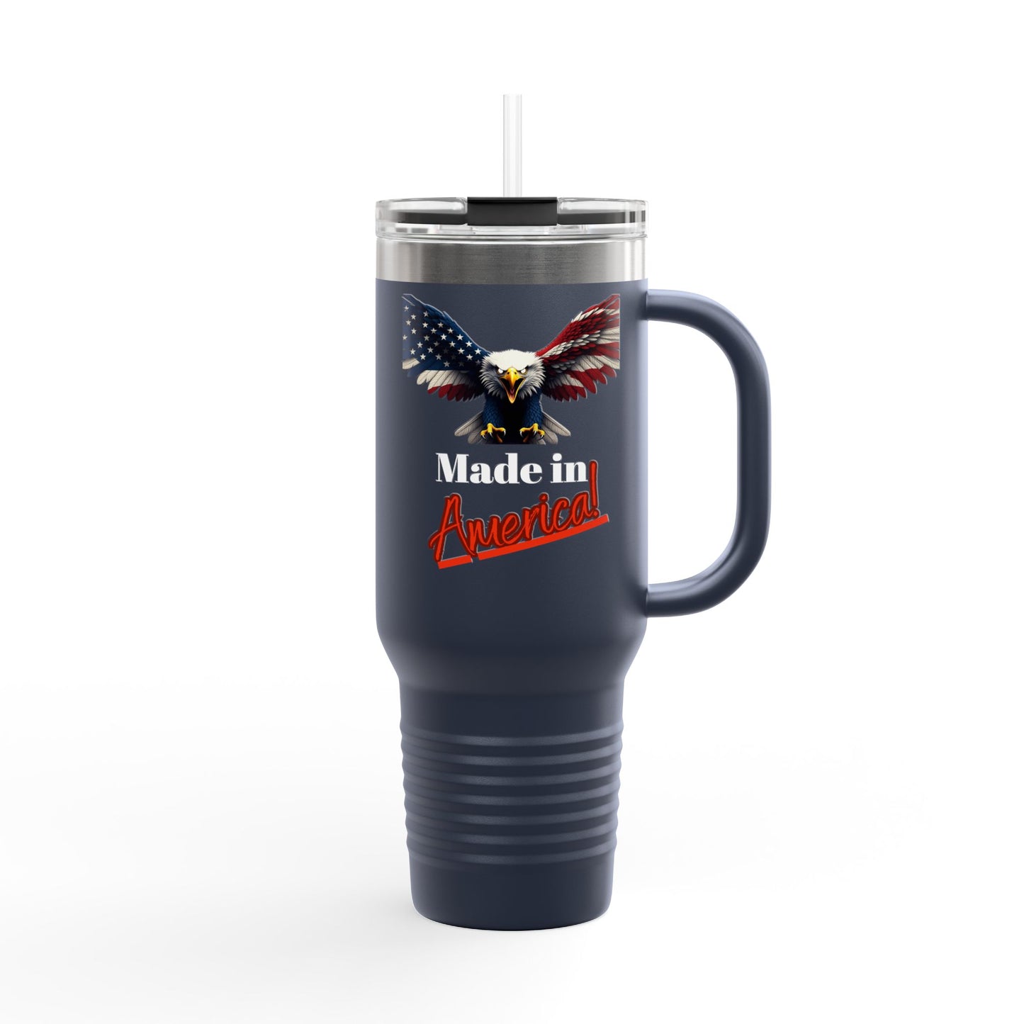 Made In America Patriotic Eagle – 40oz Insulated Travel Mug