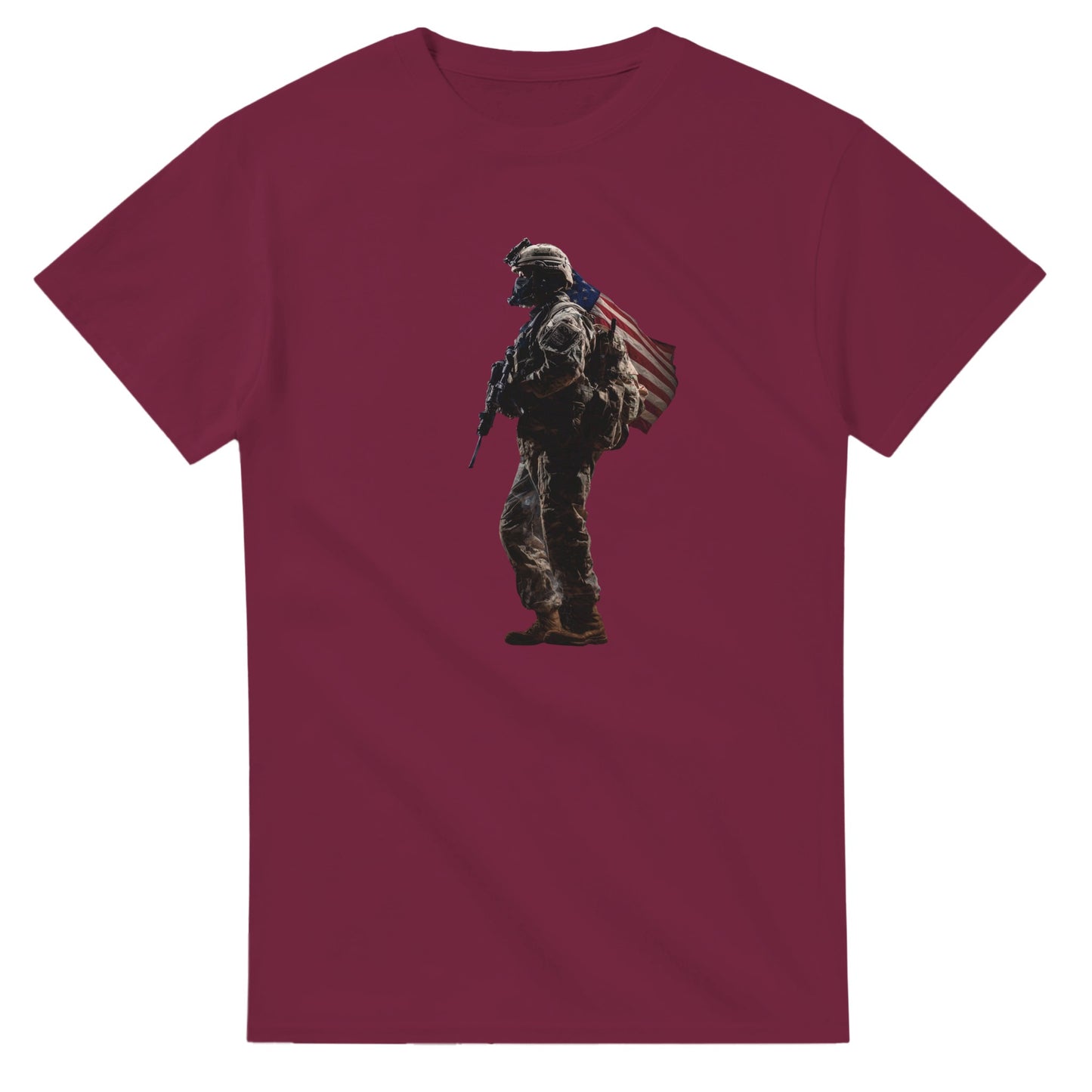 American Patriot on a heavyweight t-shirt