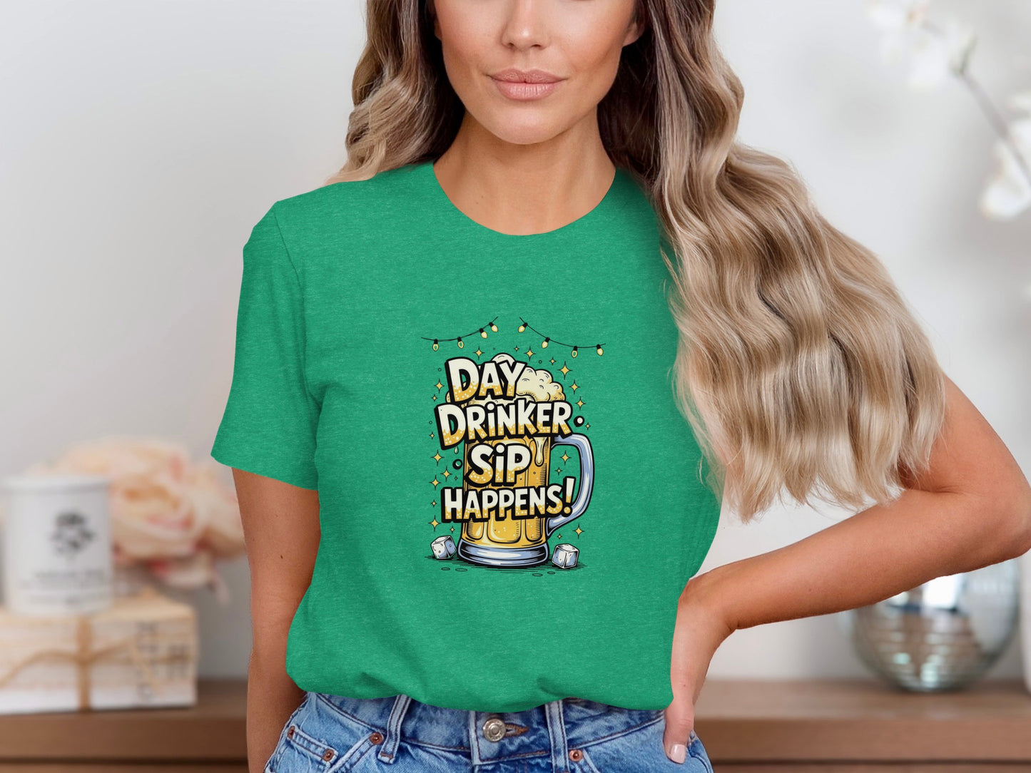 Day Drinker Sip Happens Graphic Tee