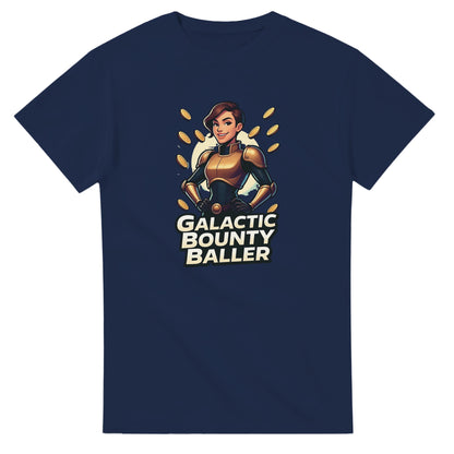 Galactic Bounty Baller graphic design on a Heavyweight T-shirt