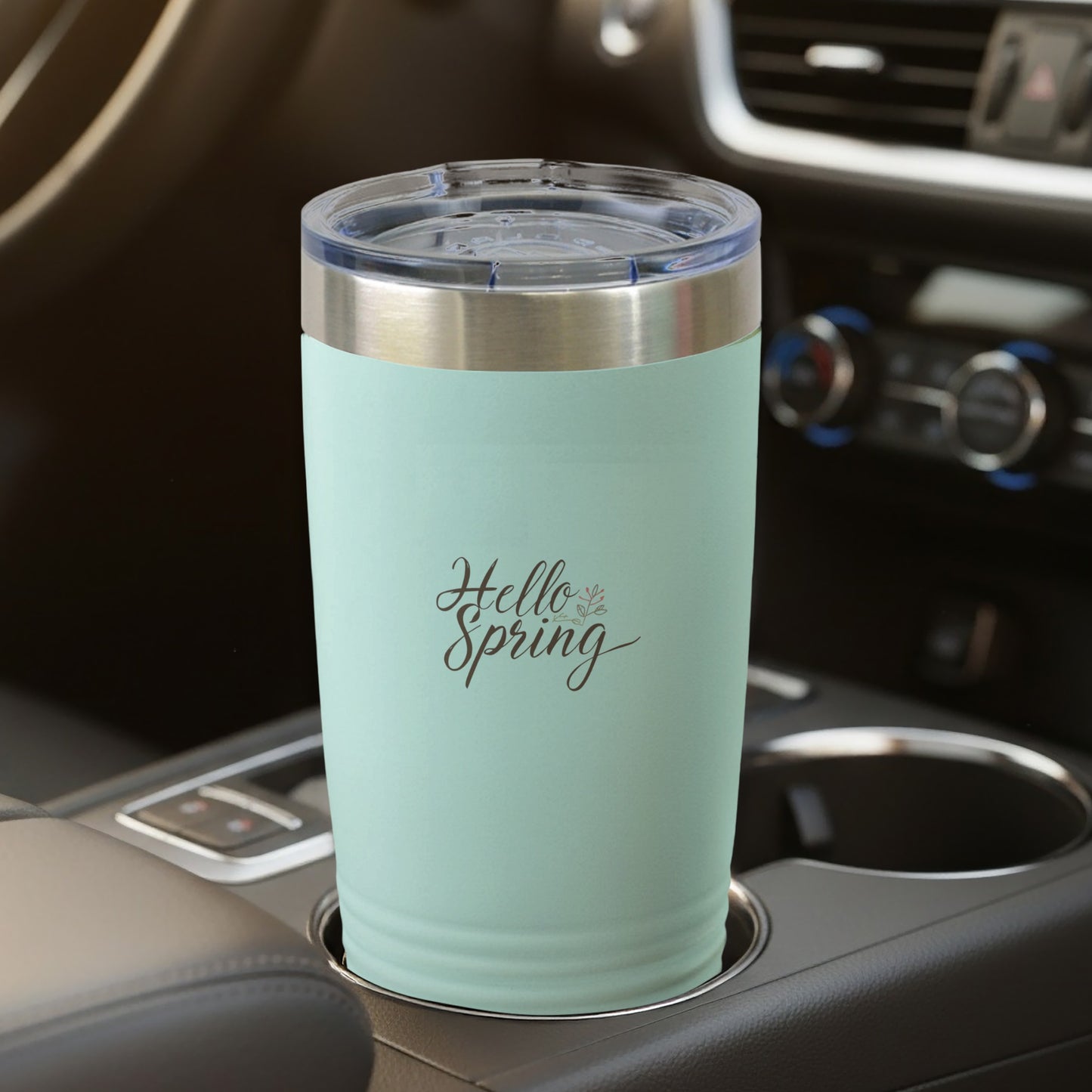 Mint Green Hello Spring Insulated Tumbler Product