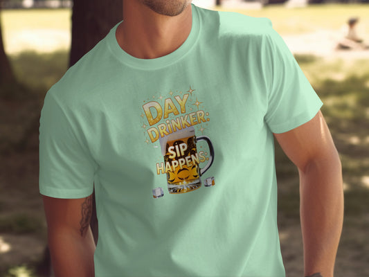 Day Drinker Sip Happens Graphic T-Shirt Product