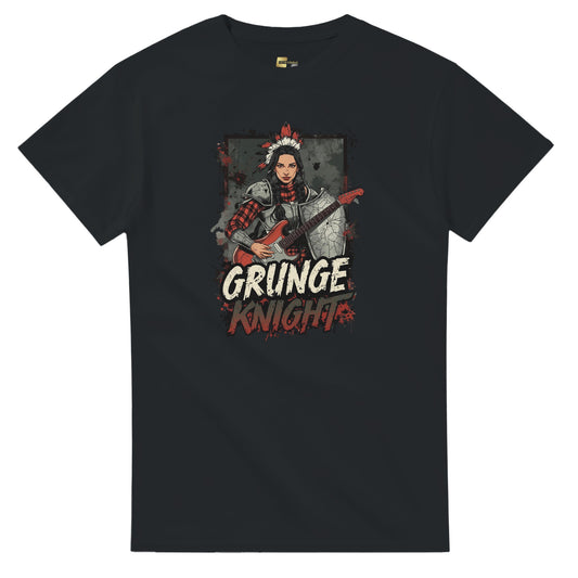 Grunge Knight graphic design on a Heavyweight T-shirt