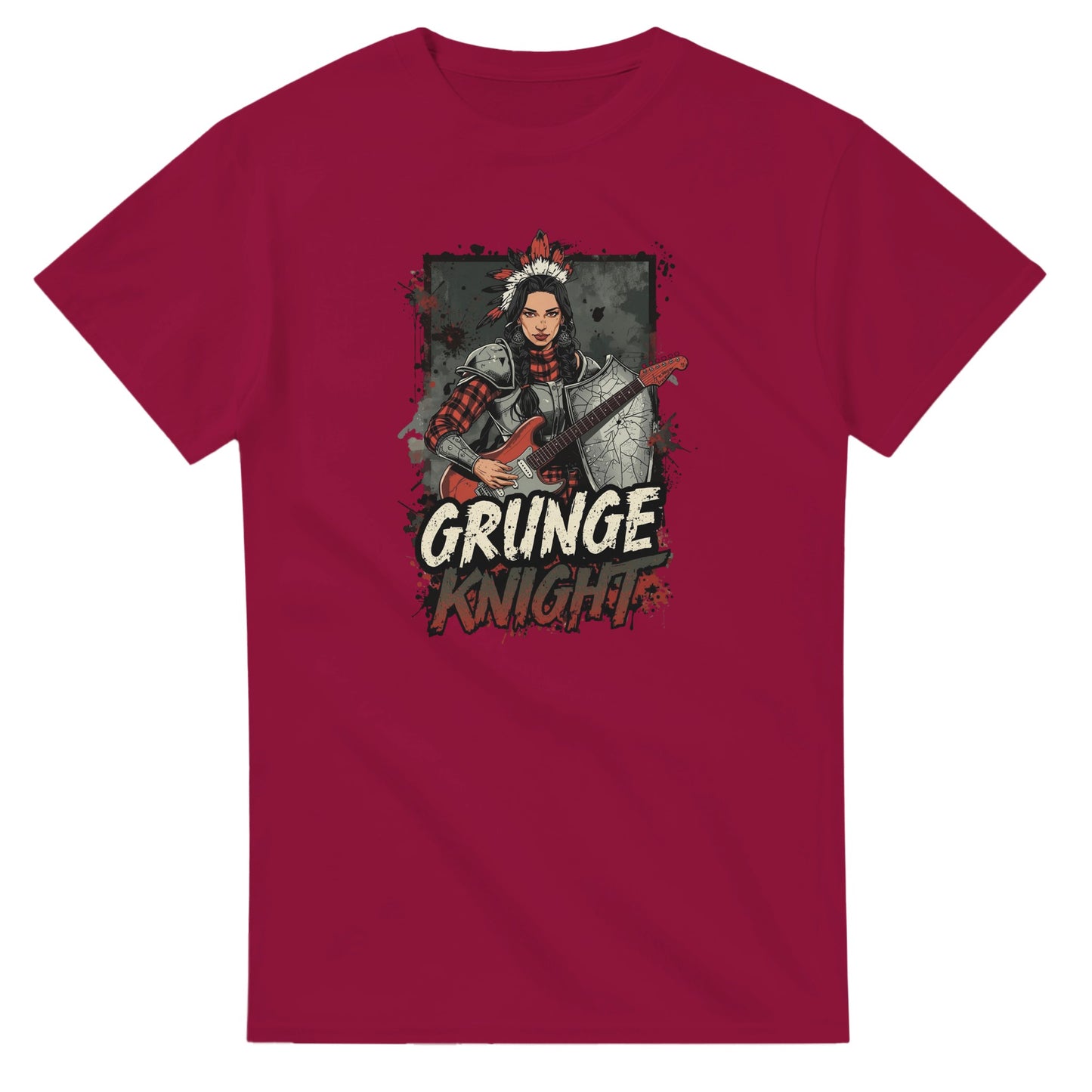 Grunge Knight graphic design on a Heavyweight T-shirt