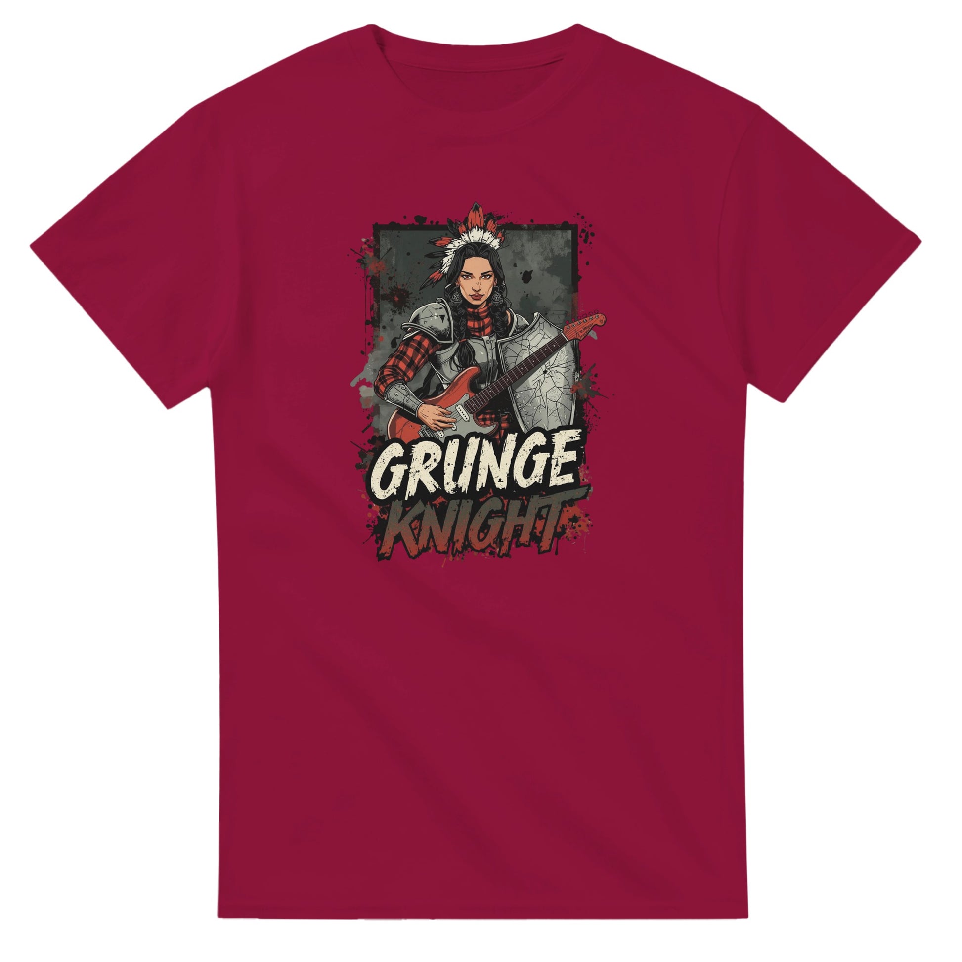 Grunge Knight graphic design on a Heavyweight T-shirt