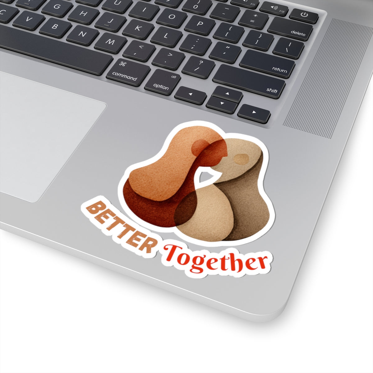 Better Together Cute Hugging Figurines Sticker
