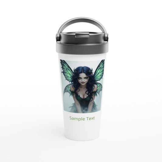 15oz stainless steel travel mug ethereal fairy personalized