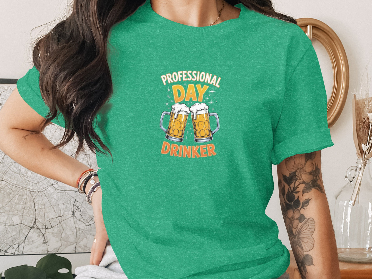 Professional Day Drinker Graphic Tee Shirt