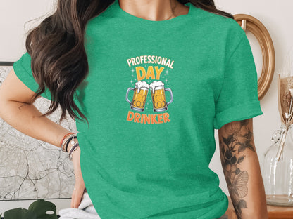 Professional Day Drinker Graphic Tee Shirt