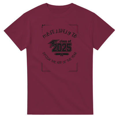 Most Likely To' high school design on a Heavyweight T-shirt 