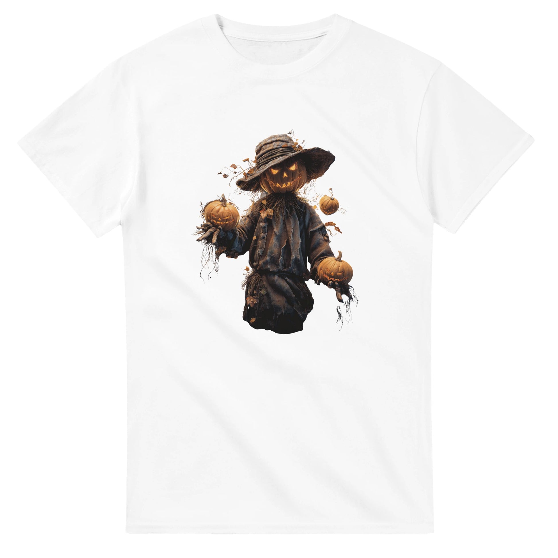 Spooky Jack-o'-Lantern on a Heavyweight T-shirt