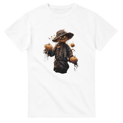 Spooky Jack-o'-Lantern on a Heavyweight T-shirt