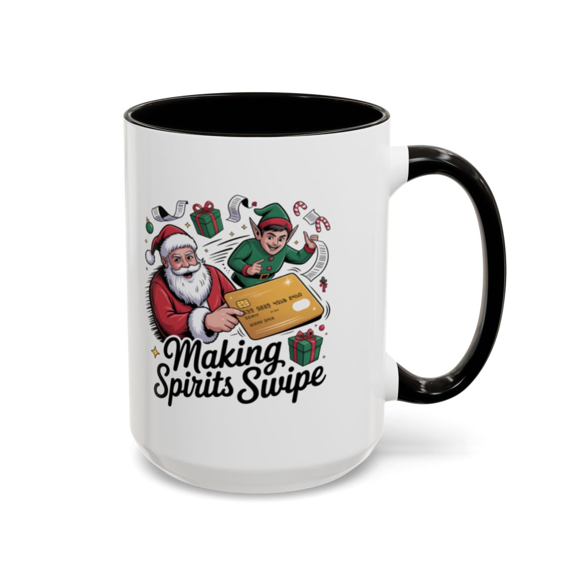Making Spirits Swipe Festive Holiday Mug