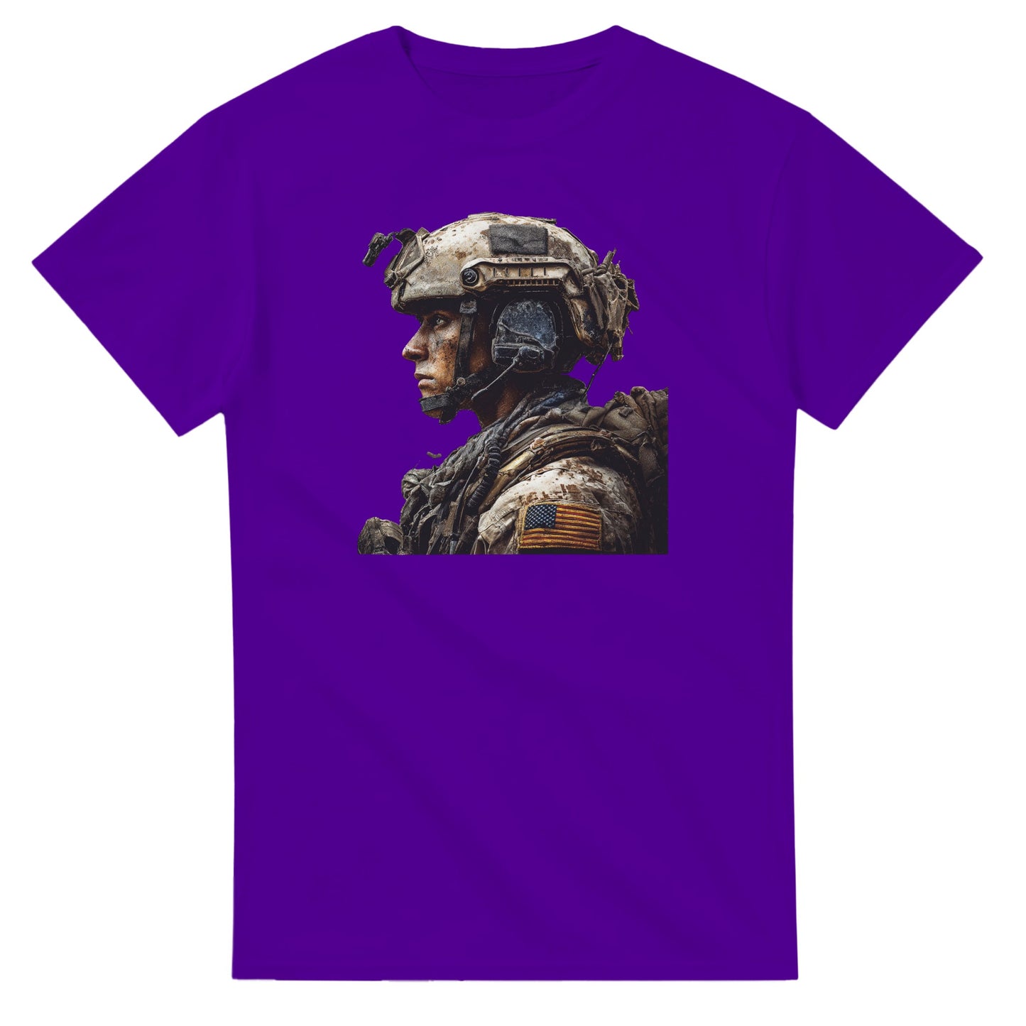 Rugged Patriot on a heavyweight t-shirt
