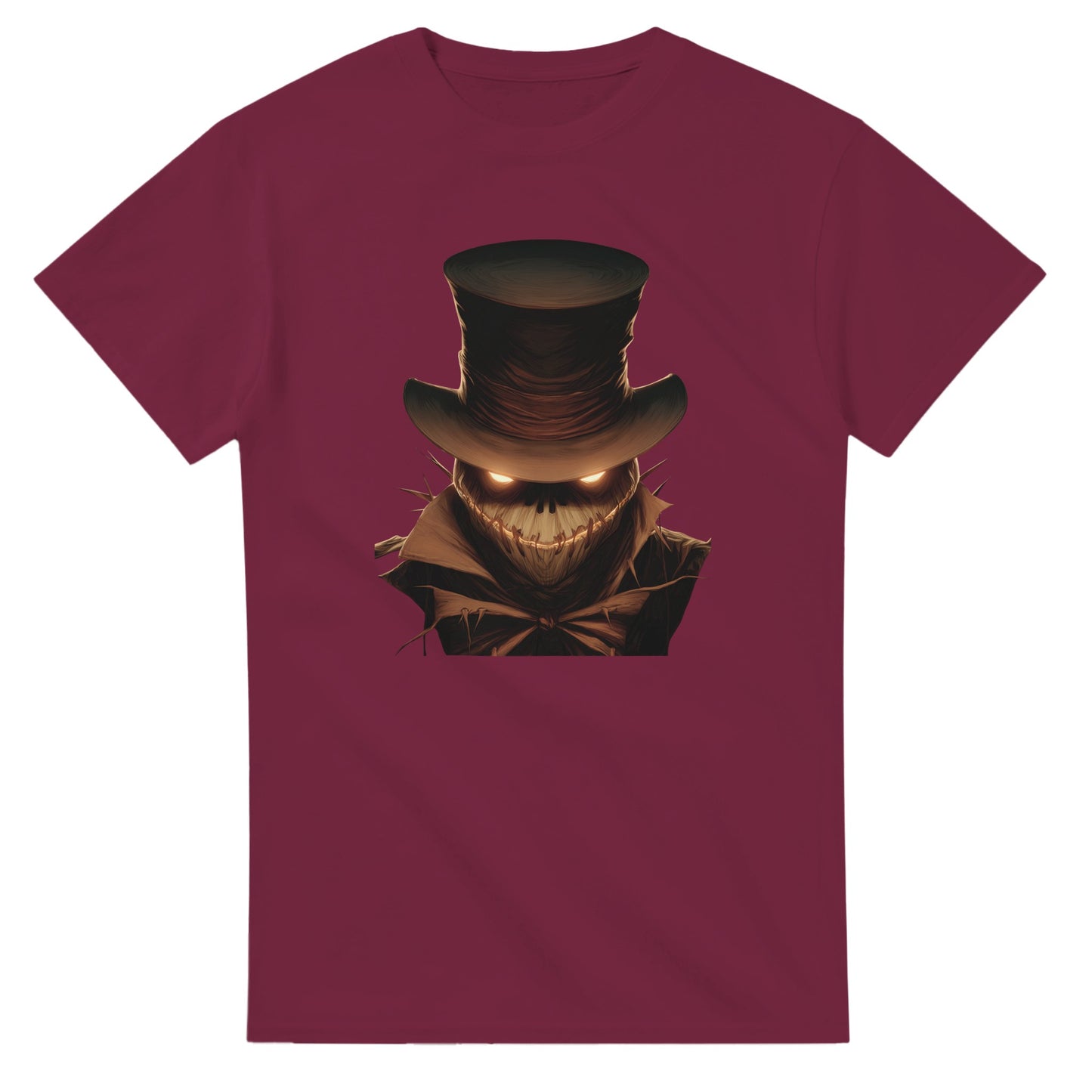Eerie Glow Scarecrow on a Heavyweight T-shirt