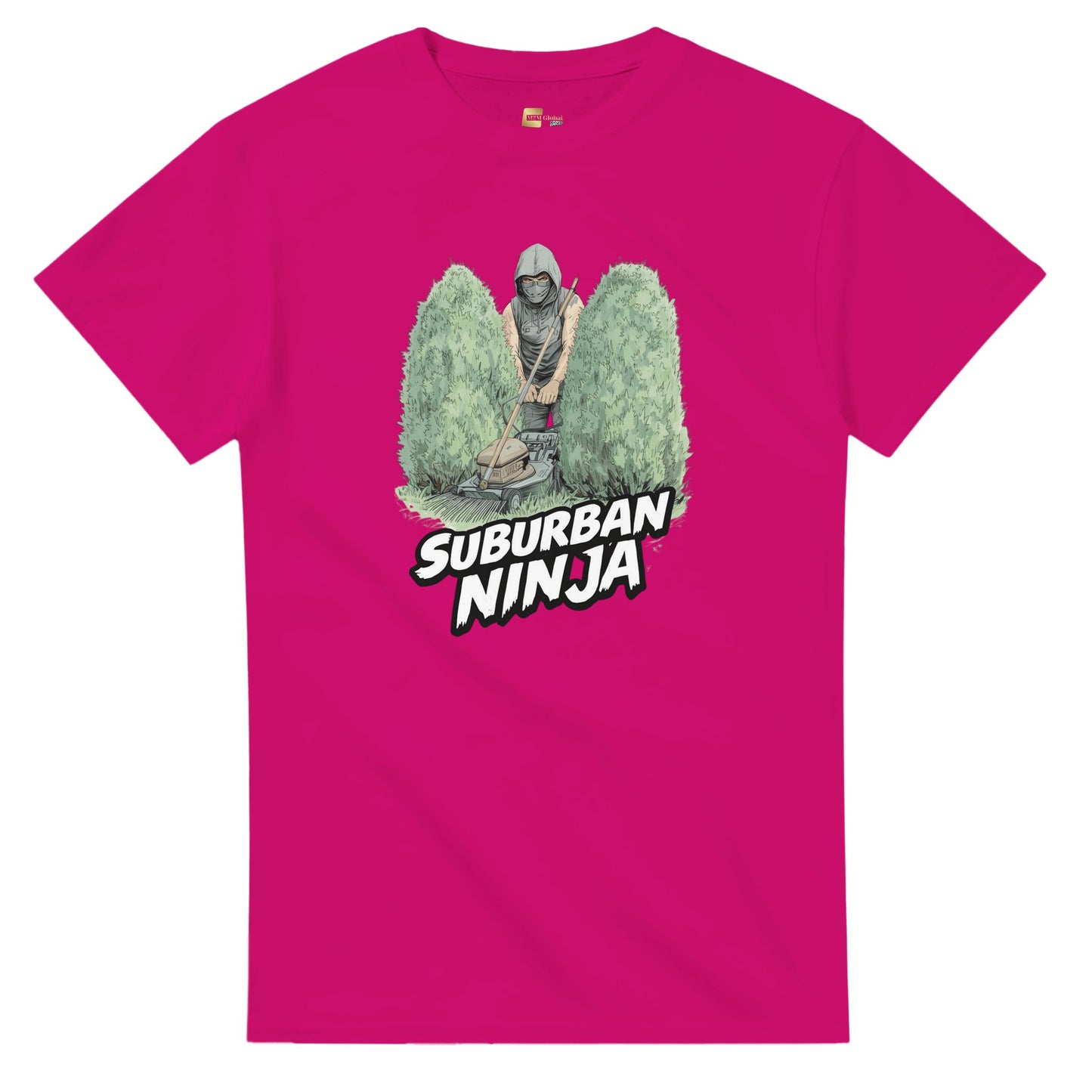 Suburban Ninja graphic design on a Heavyweight T-shirt