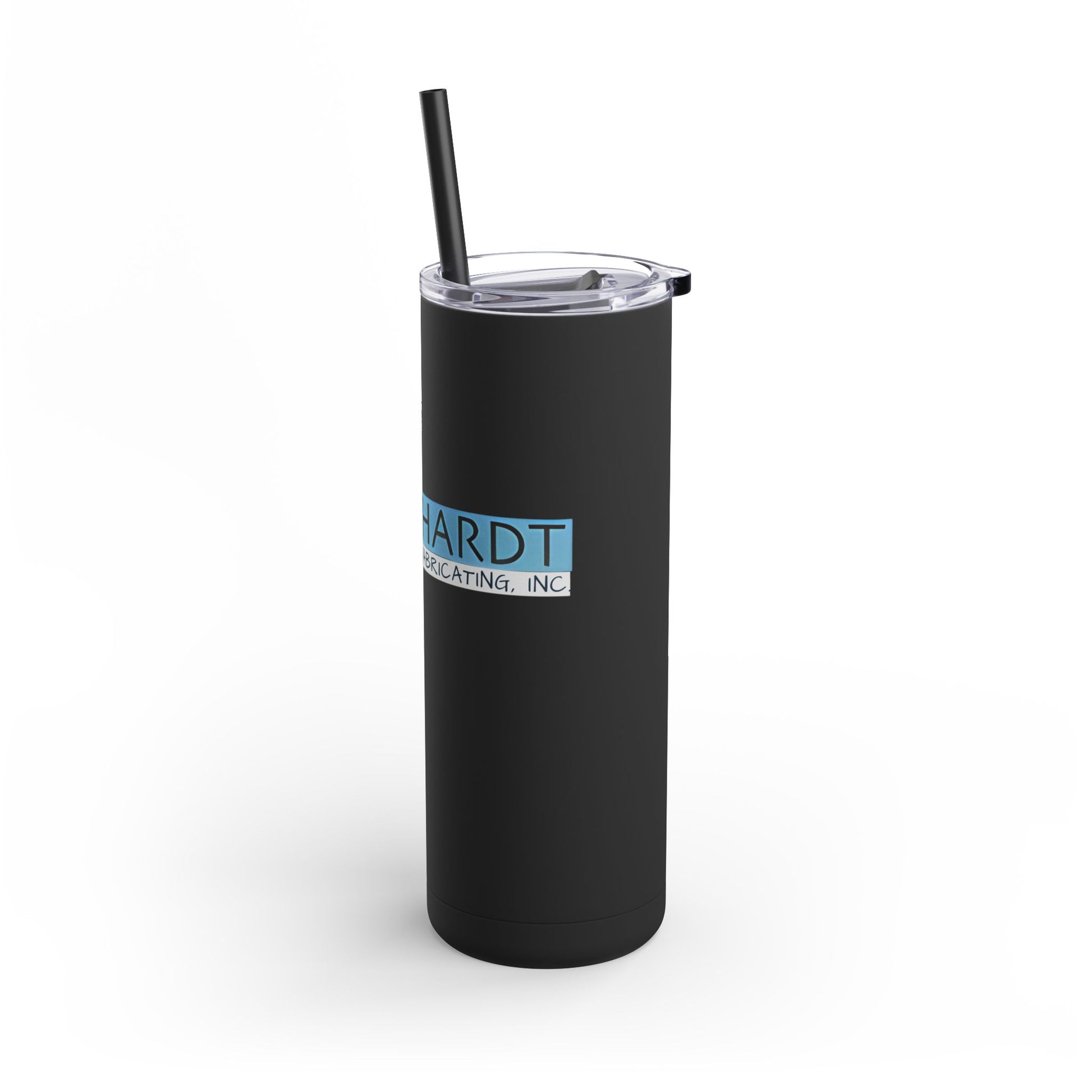 Burghardt Metal Fabricating, Inc., logo on a 20oz Insulated Skinny Tumbler