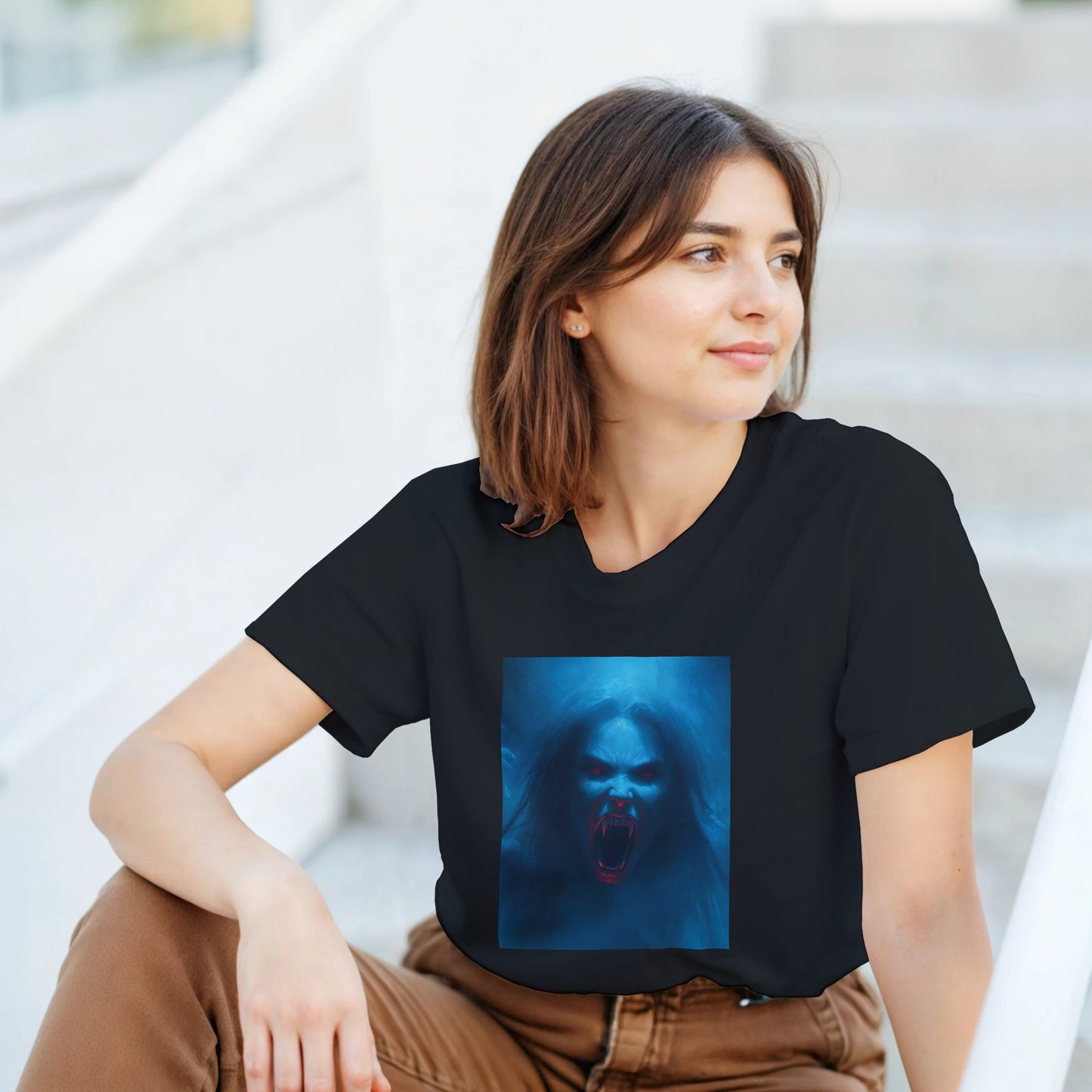 Cute Lil' Vampire on a Heavyweight T-shirt