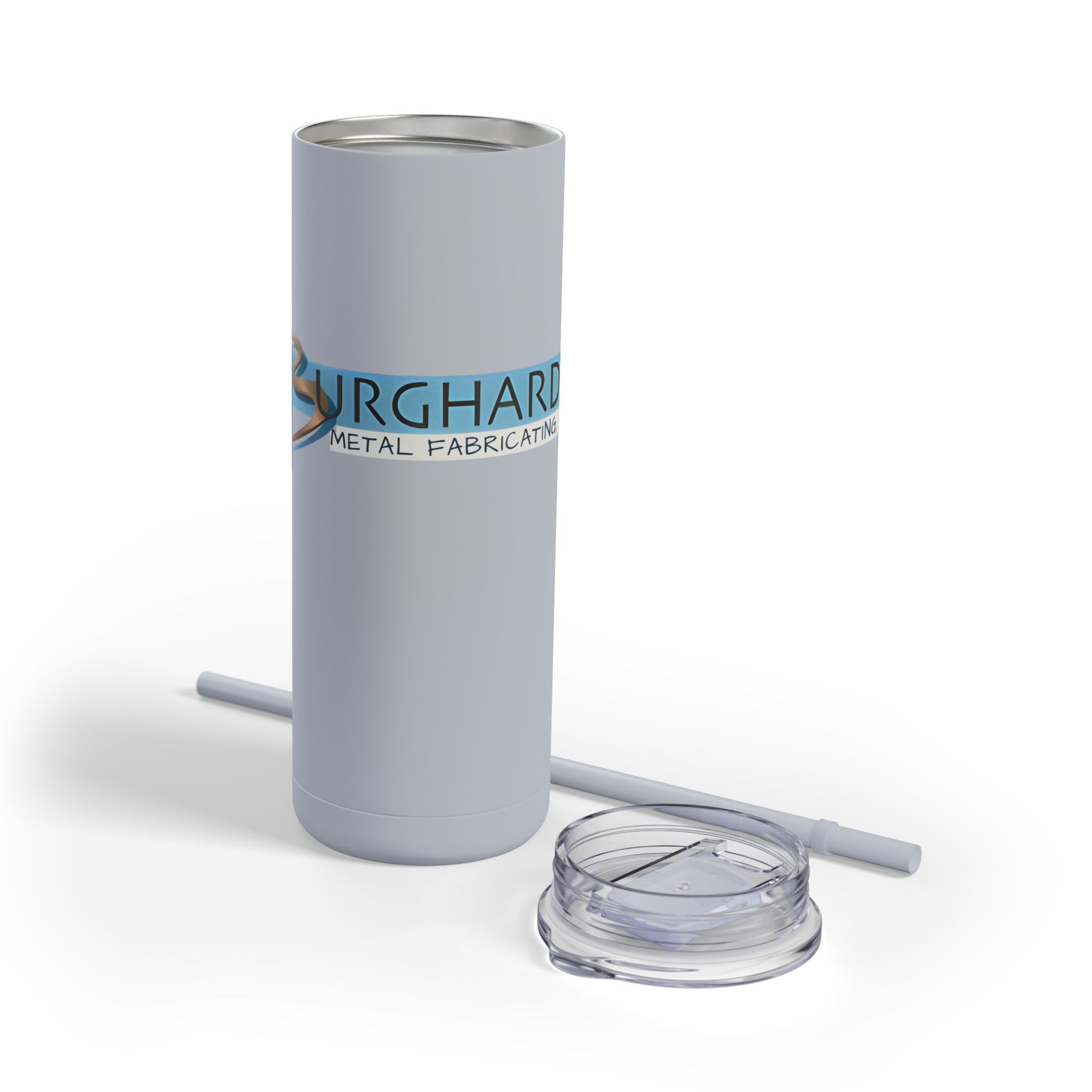 Burghardt Metal Fabricating, Inc., logo on a 20oz Insulated Skinny Tumbler