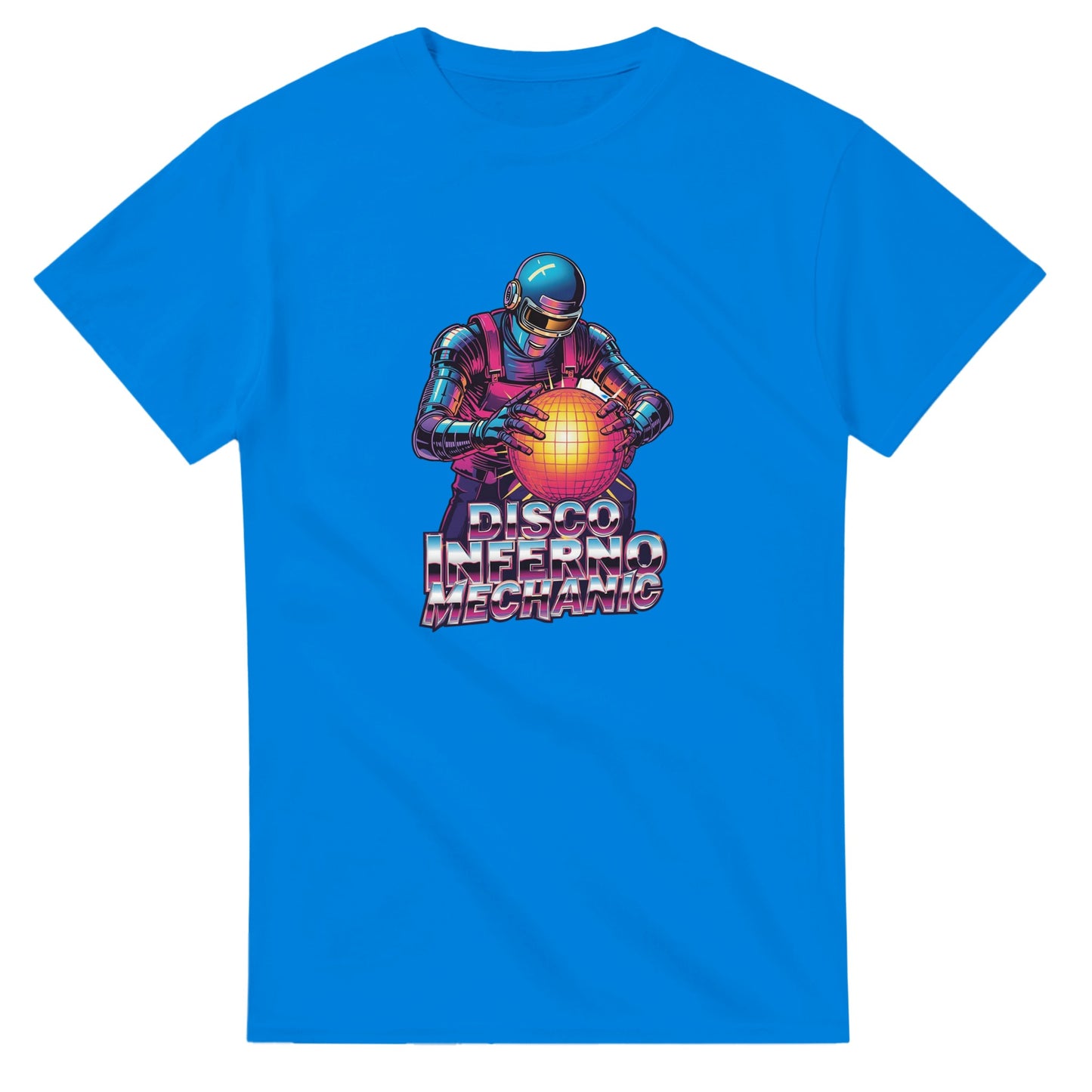 Disco Inferno Mechanic graphic design on a Heavyweight T-shirt