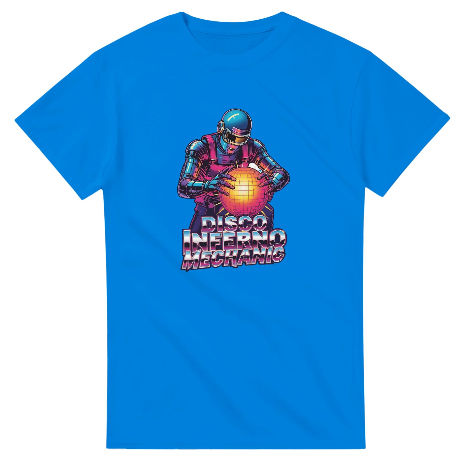 Disco Inferno Mechanic graphic design on a Heavyweight T-shirt