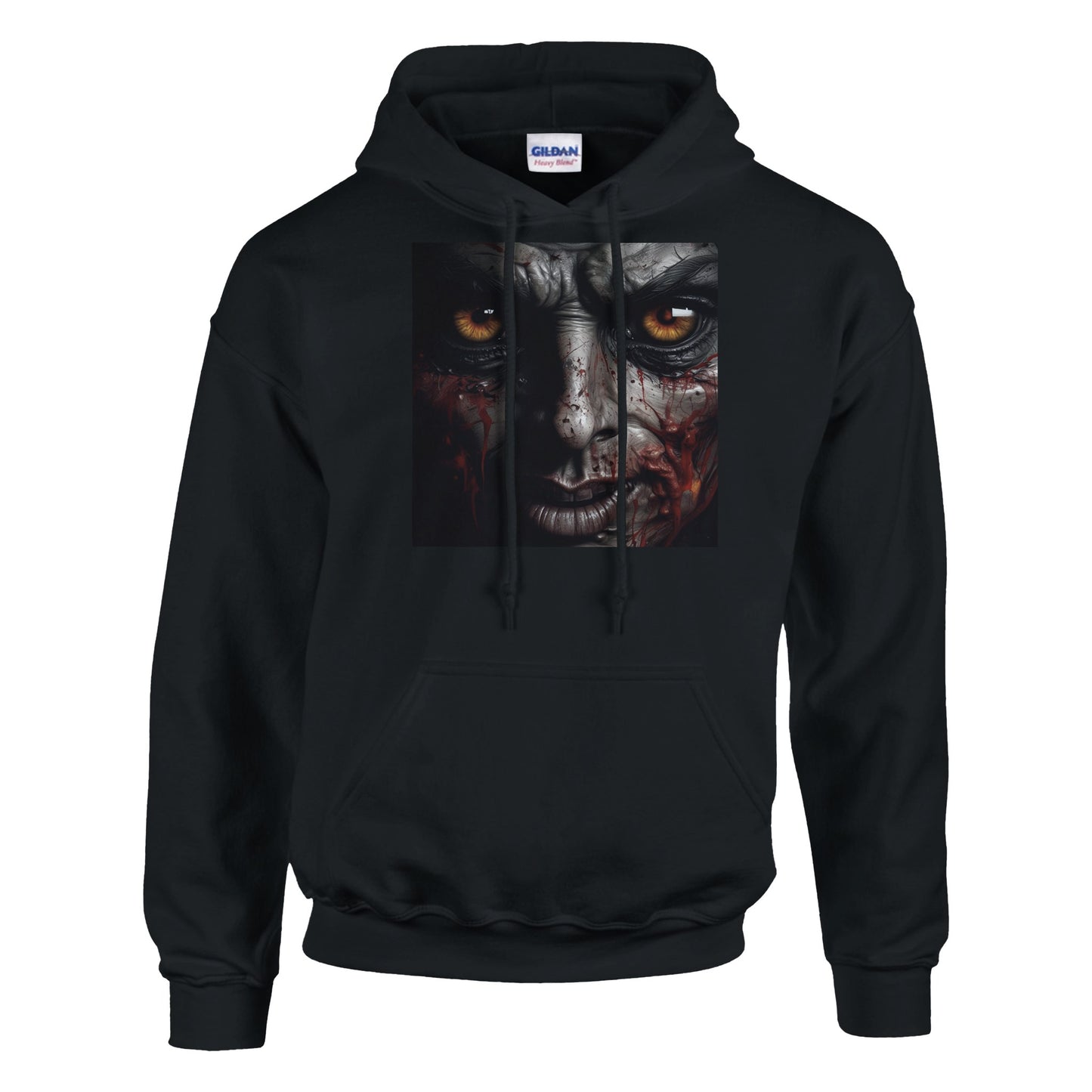 classic unisex pullover hoodie angry blood face personalized