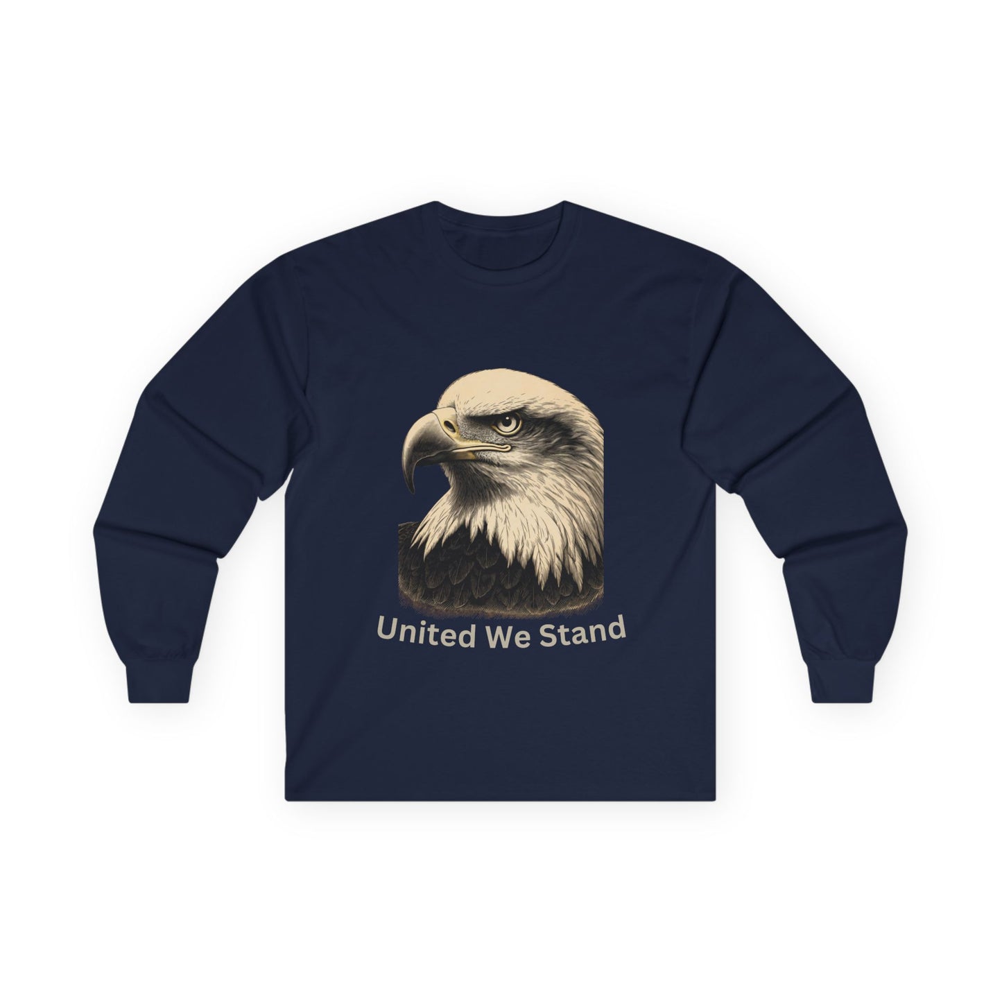 United We Stand text on a Long-Sleeve Tee
