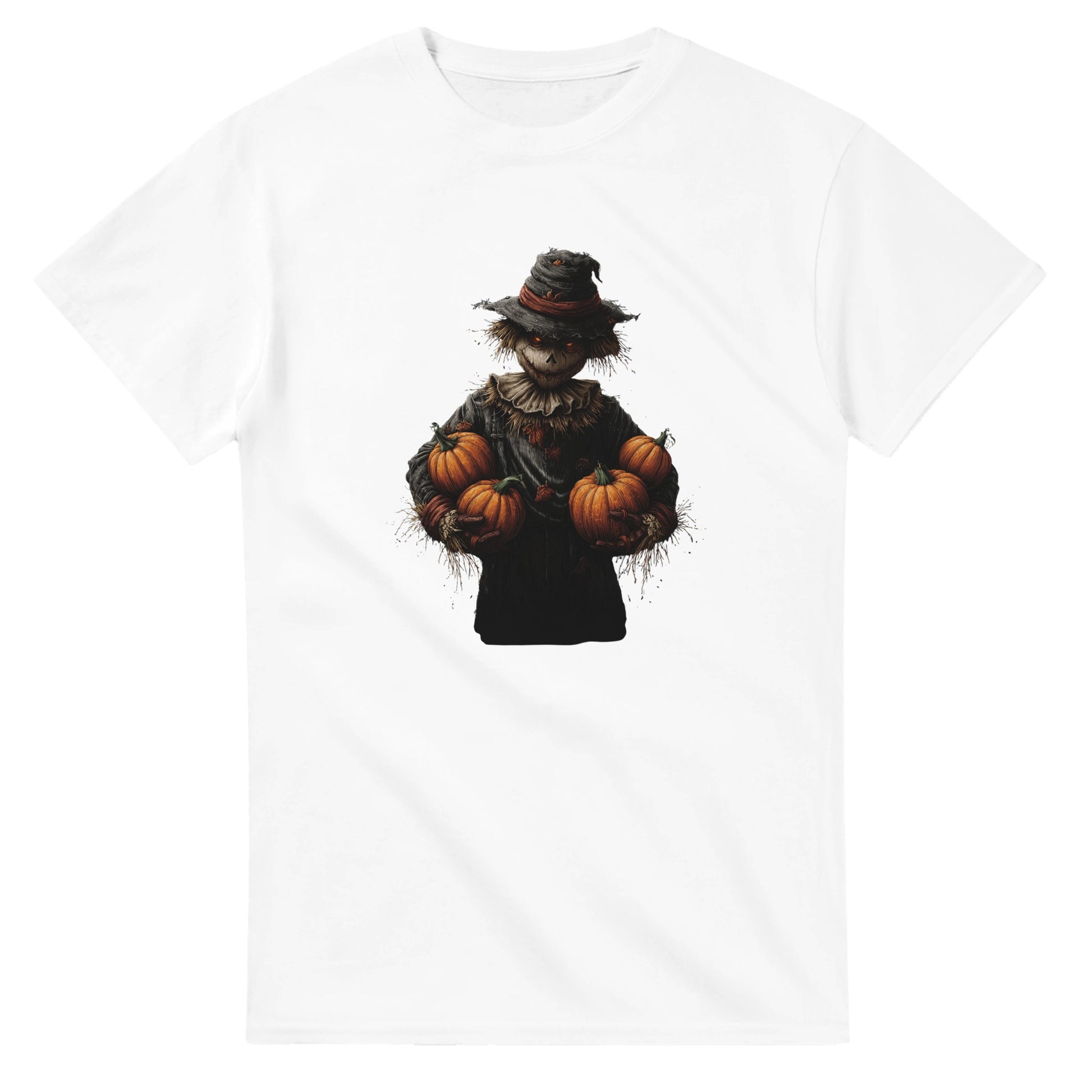 Spooky Scarecrow on a Heavyweight T-shirt