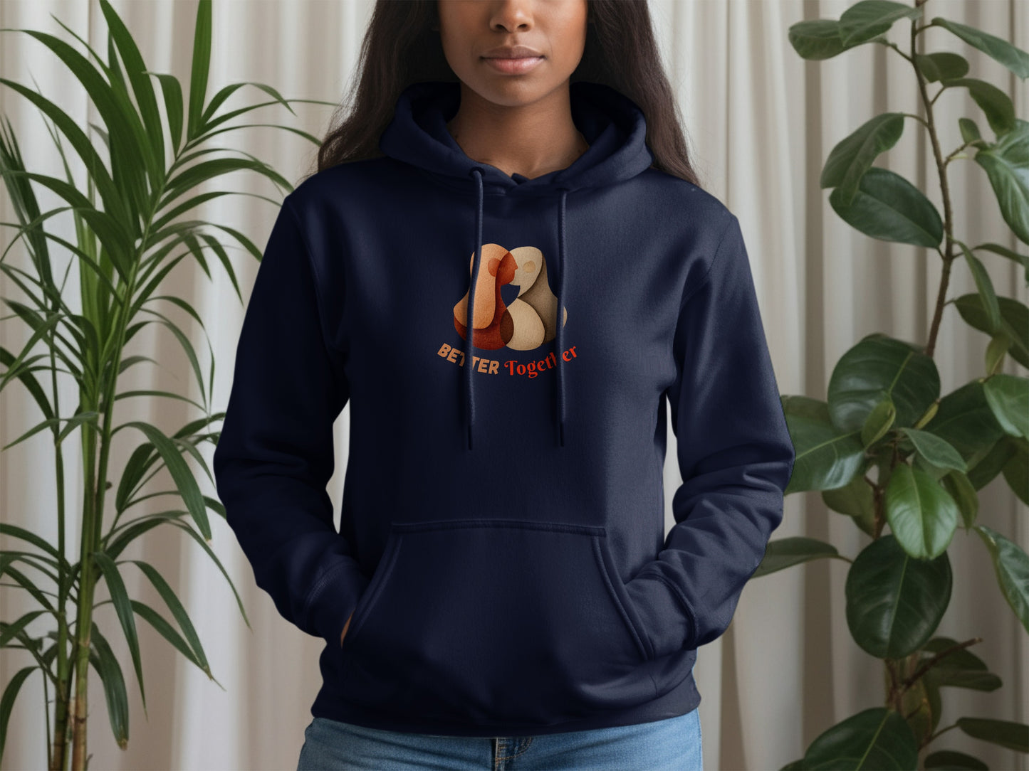 Better Together Hoodie with Unique Abstract Design