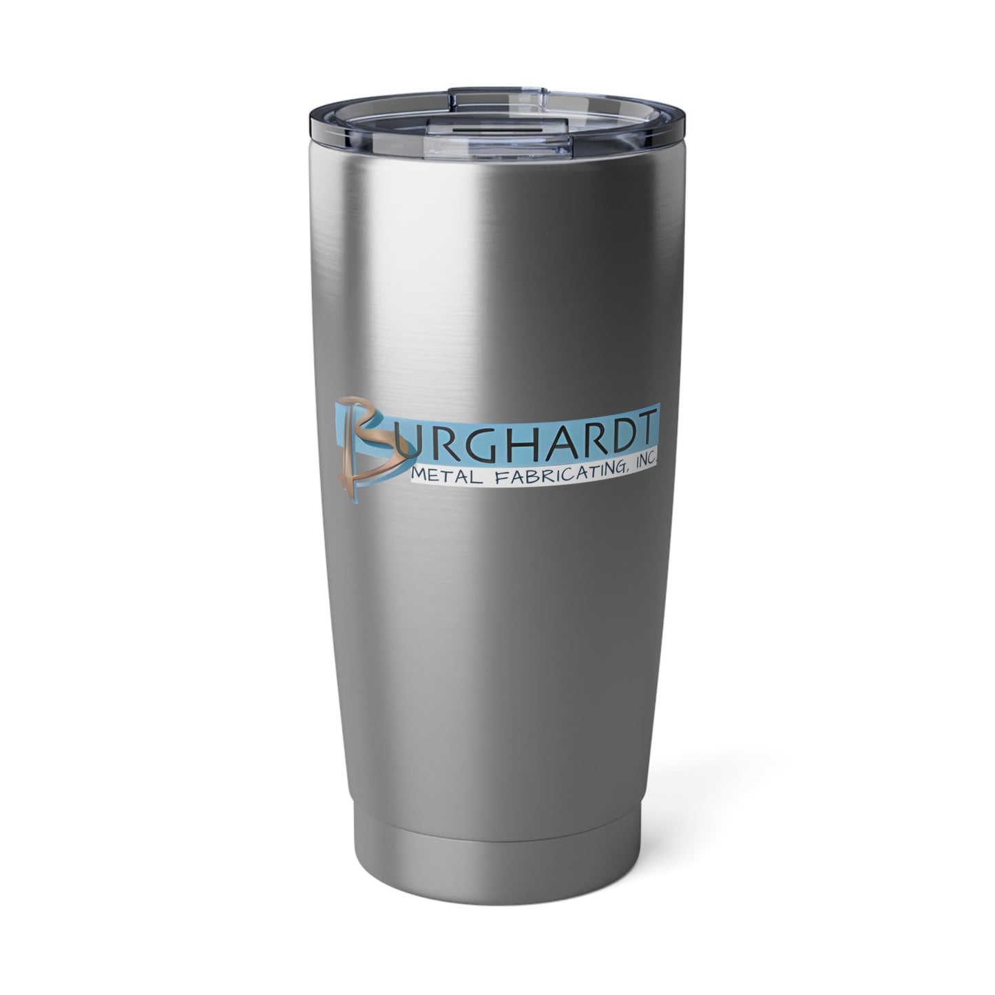 Burghardt Metal Fabricating, Inc., logo on a 20oz Stainless Steel Tumbler