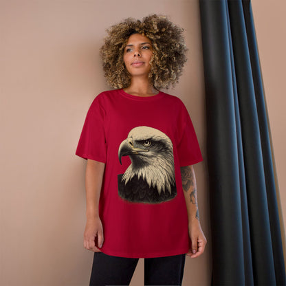 Cabeza de águila grabada – Camiseta Champion