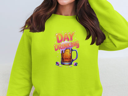 Day Drinking Beer Mug Neon Bright Fun Party product type