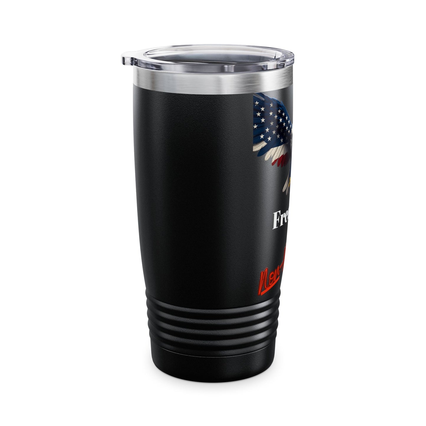 Freedom Non-Negotiable Patriotic Eagle on a 20oz Insulated Tumbler