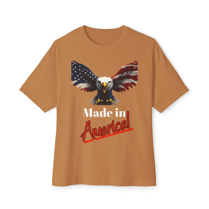 Made In America Patriotic Eagle on a Premium Tee