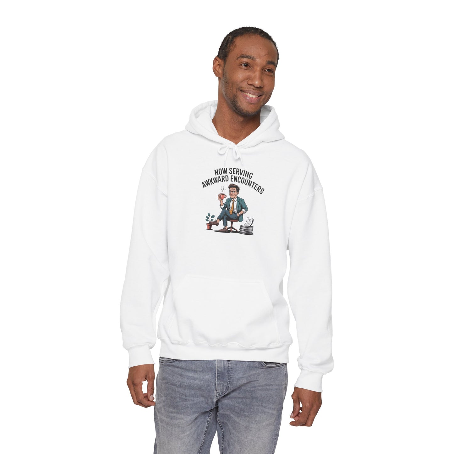 Now Serving Awkward Moments on a Pullover Hoodie